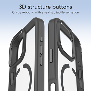 Soonleader vente en gros <span class=keywords><strong>coque</strong></span> de téléphone bouton métallique indépendante transparente dure pour <span class=keywords><strong>iPhone</strong></span> 16 pro - Product Image 5