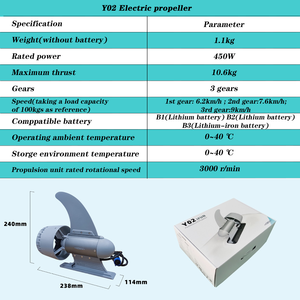 Hélice électrique en alliage d'aluminium de haute qualité RS Y01 Y02 Y03 avec batterie, 3 vitesses pour planche à pagaie debout - Product Image 3