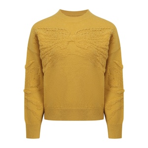 Fabricants de vêtements en tricot sur mesure, pulls en cachemire moelleux, pulls en acrylique floqués à col rond, pulls mexicains pour femmes - Product Image 1