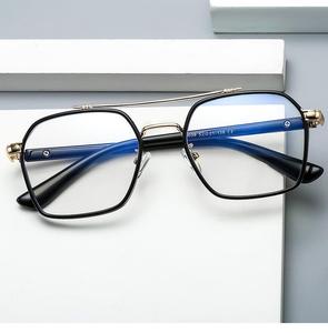 <span class=keywords><strong>Gafas</strong></span> Ópticas Anti-Luz Azul K0039, Montura Completa Cuadrada <span class=keywords><strong>Estilo</strong></span> Gangster Vintage <span class=keywords><strong>Iron</strong></span> <span class=keywords><strong>Man</strong></span>, Lentes de PC con Espejo Simple, TR90 - Product Image 3