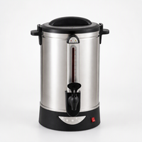 Chauffe-eau commercial 30L en acier inoxydable, distributeur de boissons électrique avec contrôle de température pour hôtel