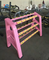 YG FITNESS YG-1050 Support de Rangement Commercial pour Haltères en Fer à 3 Niveaux, Robuste, pour Salle de Sport