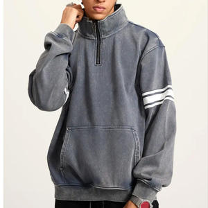 Sudadera con Capucha BEW0168, Gruesa, 455 g/m², con Logotipo Personalizado Bordado, Forrada, Extra Grande, con Cierre, Lisa, Estilo Vintage, Lavada al Ácido, Unisex - Product Image 4