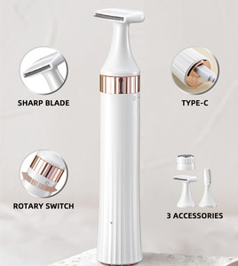 เครื่องโกนขนไฟฟ้า OEM สำหรับผู้หญิง กำจัดขนบิกินี่ ไม่เจ็บ ใช้ได้กับร่างกาย ใช้แบตเตอรี่แบบชาร์จได้ กันน้ำ IPX6 หน้าจอ LCD สำหรับใช้ในบ้าน - Product Image 1