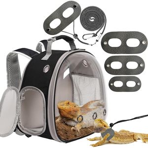 Zaino da viaggio con guinzaglio con imbracatura Set per capsula spaziale trasparente per porta lucertola - Product Image 1