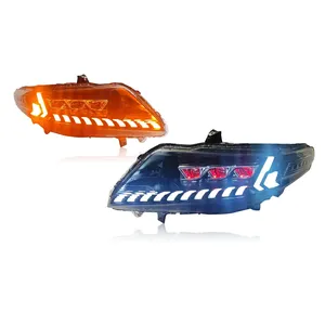 Accesorios para autos TYPY, faros delanteros para Honda City 2008-2014, actualizados y modificados con nuevas luces LED DRL de señal de giro dinámica. - Product Image 6