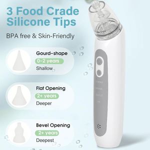 Aspirateur nasal électrique pour bébé avec 3 niveaux d'aspiration réglables, nettoyage automatique et fonctions musicales - Product Image 3