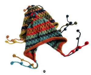 Autunno inverno ragazza colorata Multi colore Pom-pom intrecciata nappe all'uncinetto <span class=keywords><strong>Rasta</strong></span> donne cappelli invernali Vintage - Product Image 1