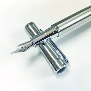 Baoer 3035 Luxury premium office business iridium nib all steel golden metal writing calligraphy fountain pen