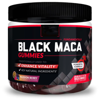 Gummies de Maca noire pour adultes OEM |   Soutien Vitalité Saveur Baies de la Passion 60 Comprimés