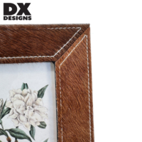 Cadre photo vintage cousu DX Designs, 4x6, 5x7, 8x10 pouces, cadre photo rectangulaire texturé pour table, décoration d'intérieur