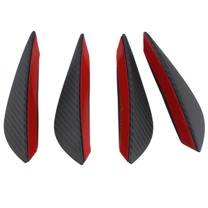 Universal Negro brillo estilo de coche accesorios de Auto parachoques delantero del labio de Fin del divisor del Spoiler Canard Valence cuerpo etiqueta engomada - Product Image 1
