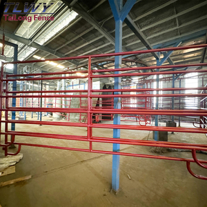 Ngựa Hàng Rào USA Hot Bán Bền Ngựa Tấm 12 Ft Nhiệm Vụ Nặng Nề Chăn Nuôi Bảng Điều Chỉnh Hàng Rào Gỉ Bằng Chứng Ngựa Corral Tấm - Product Image 4