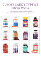 Gummies Probiotiques Certifiées en Gros pour la Régulation Intestinale Adulte et l'Éclat de la Peau avec Collagène et Vitamines - Produits de Beauté