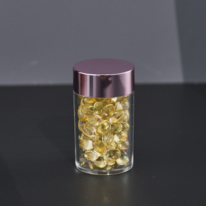 Bestseller Kunststoff verpackung Fischöl Vorrats behälter Pille Vitamine Flasche Medizin glas Pillen flasche mit galvani siertem Verschluss - Product Image 2