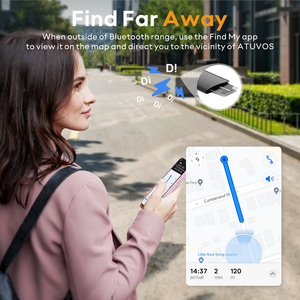 Localizador de Tarjetas con Certificación MFI de Ap-ple Originals, Localizador de Llaves Inteligente, Rastreador GPS, Anti-pérdida, Ble Findmy AirTag para Cartera - Product Image 6