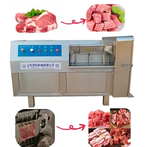 Máquina comercial conveniente para cortar carne congelada, máquina industrial de corte de cubos, carne de carneiro, preço