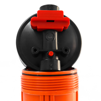 Boîtier de filtre à eau de 20 pouces, grande capacité, couleur orange, pour la filtration et la purification de l'eau domestique
