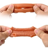 Ensemble d'anneaux péniens, 3 types différents d'anneaux de pénis en silicone liquide avec design à boucle pour les couples