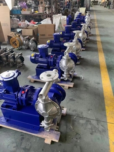 DBY-65 thép không gỉ 304 chất lỏng hai động cơ điện điều khiển điện đôi bơm màng - Product Image 6