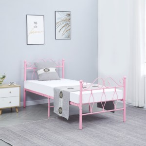 Горячая распродажа, простой металлический каркас кровати, легко собираемый железный каркас для взрослых, апартаментов, спальни - Product Image 6