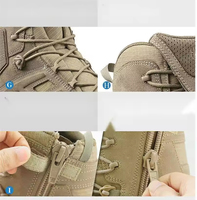 Bottes tactiques de désert personnalisées, ultra-légères, imperméables, antidérapantes, respirantes, résistantes à l'usure, pour hommes, randonnée