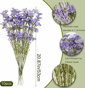 Ramas de Salgueiro Artificial Hechas a Mano en Oferta, Flores Blancas, Tallos Verdes, Plantas para Decoración del Hogar, Bodas, Graduaciones, Arreglos Florales - Product Image 2