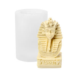 Twller Eco-Friendly Egypt <strong>Pyramid</strong> Pharaoh Scented Candles Silicone Mold for Plaster DIY Creative Moule En Silicone Pour Bougie - Product Image 3