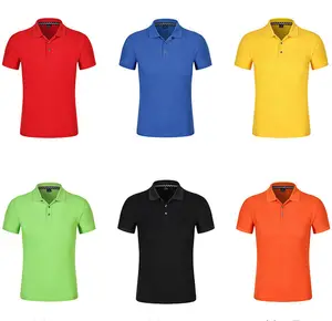 200 Gsm Katoen Polyester Blend Unisex Mannen Korte Mouwen Plain Logo Leeg Aanpasbare Polo T-shirt T-shirts Polo t-shirt