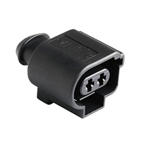 Connecteur automobile femelle 2 broches noir pour capteur de température moteur et capteur d'oxygène 1J0973722A