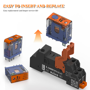 Lanboo J13a Micro 8A hoặc 12A Rơ Le 5pin 8Pin 12VDC 24VDC phổ trung gian tiếp sức cho AC <span class=keywords><strong>220V</strong></span> thu nhỏ bảo vệ tiếp sức - Product Image 4