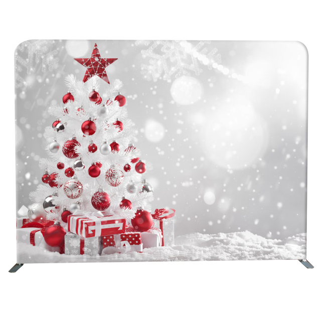 10ft Portable Dye Sublimation Back Wall for Trade Shows Customisable Photography Background Backdrop Made Tension Aluminium