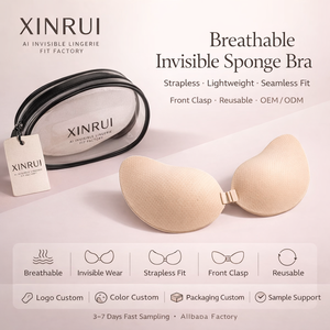 Women's New Design Invisible Backless Strapless Reusable Push-Up Wire Free Breathable Lingerie Sponge Bra - Product Image 2