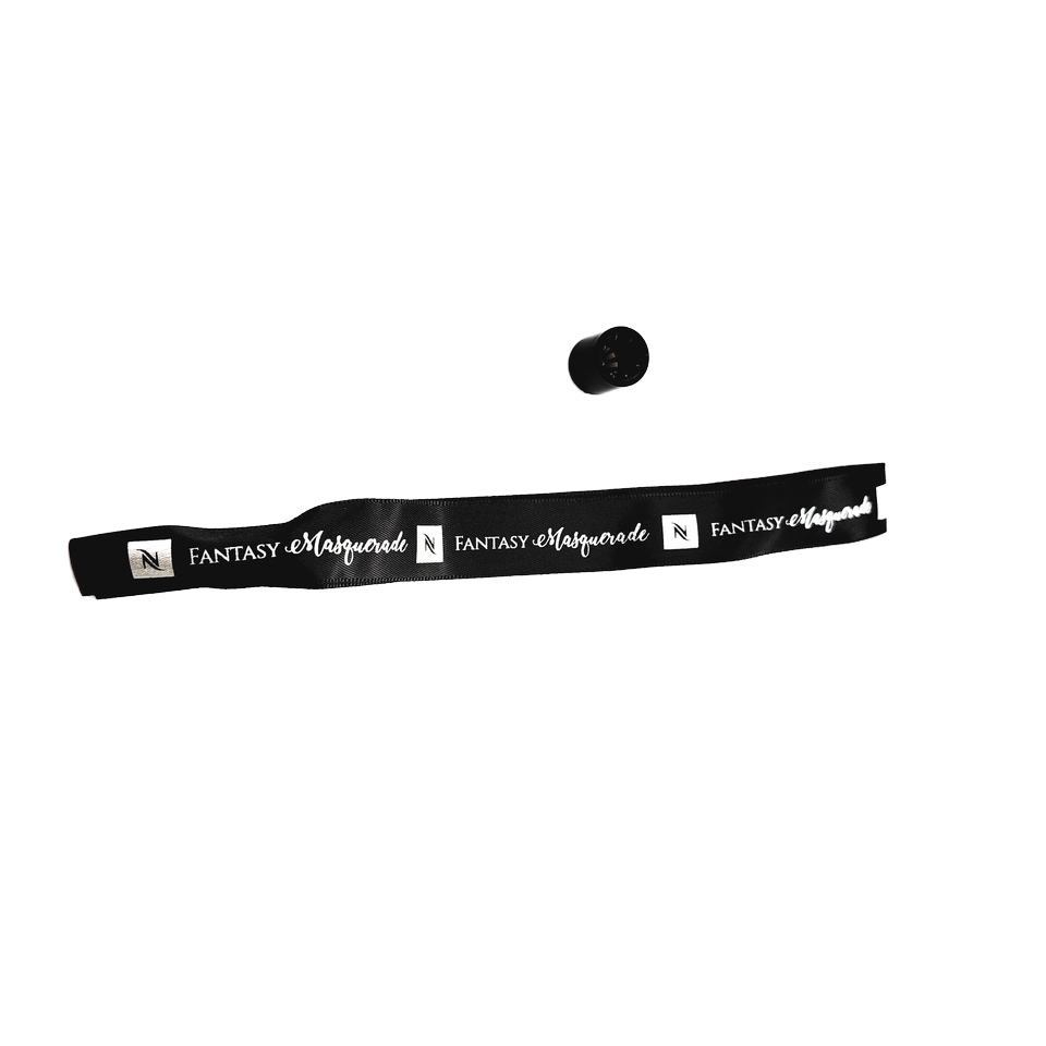 Black Fashion Satin Music Festival Party Concerts Logo Printing Short Wristband Strap Lanyard Custom Wrist Ribbon Image 2