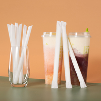 Pailles en PLA compostables 100%, biodégradables pour boire sans plastique, pailles de Bar en plastique écologique