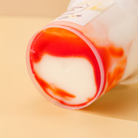 Klantspecifiek logo 3oz 6oz 16oz 350ml 750ml voedselveilige PP plastic fles voor melkthee & drankenverpakkingen met zeefdruk