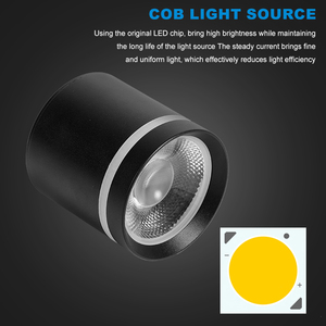 LOSO Installation facile, bureau commercial, <span class=keywords><strong>magasin</strong></span>, hôtel, aluminium noir et blanc, <span class=keywords><strong>spot</strong></span> LED encastré au plafond 15W - Product Image 3
