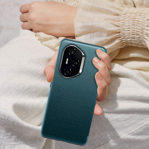 Funda de Cuero PU Semitransparente Tipo Flip de Fábrica Huanmin para Honor 300 Pro con Ranura para Tarjetas - Product Image 4