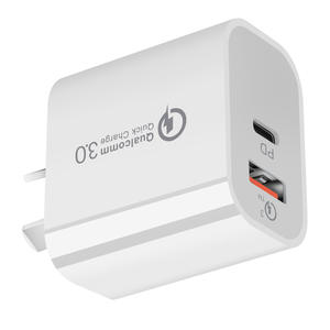 <span class=keywords><strong>Chargeur</strong></span> rapide intelligent 20W PD double port USB <span class=keywords><strong>A</strong></span> et C, adaptateur mural pour une charge rapide pour Apple, iPad, <span class=keywords><strong>Samsung</strong></span>, <span class=keywords><strong>Galaxy</strong></span> <span class=keywords><strong>Tab</strong></span>, iPhone - Product Image 6