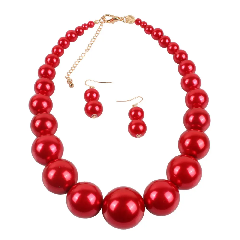 Hot selling white pearl necklace simple imitation pearl short collarbone chain women's necklace