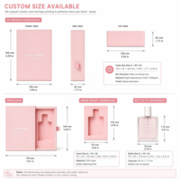 Boîte d'emballage personnalisée pour flacon de parfum, boîte à tiroir, doublure en éponge, matériaux recyclés, fermeture magnétique, impression de logo/marque, OEM&ODM