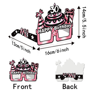 Occhiali per <span class=keywords><strong>Foto</strong></span> di Compleanno, Accessori Rosa per <span class=keywords><strong>Bambina</strong></span>, Decorazione per Festa del Primo Anno - Product Image 3