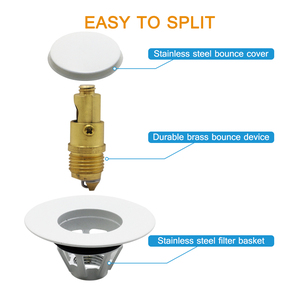 Guida 732009 UK lavabo da cucina rimbalzo nucleo Pop-Up <span class=keywords><strong>filtro</strong></span> di scarico facile da installare Vanity - Product Image 4