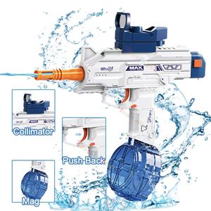 Pistolet électronique entièrement automatique à eau froide pistolet jouet en plastique pour jouer été pistolet à eau professionnel à piles pour piscine - Product Image 5