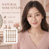 Bandes nasales hypoallergéniques en forme d'haltère élastique (tissu non tissé) pour la correction et le remodelage du nez