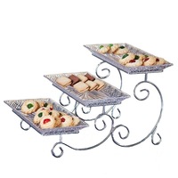 Présentoir à Gâteaux Créatif 3 Étages, Style Moderne, Assiette à Fruits et Desserts pour Maison, Salon, Traiteur et Buffet
