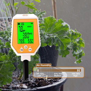 6 इन 1 मृदा परीक्षक पीएच/ईसी/नमी/सूरज की रोशनी/वायु आर्द्रता/तापमान, उच्च सटीकता चालकता - Product Image 6