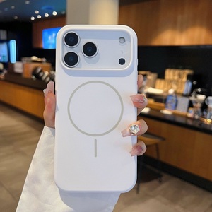 เคสโทรศัพท์ซิลิโคนแบบชาร์จไร้สาย 17 Pro Max แม่เหล็กแท้ อุปกรณ์เสริมโทรศัพท์ซิลิโคนสำหรับ iPhone 17 Air 16 Plus 15 14 13 Pro - Product Image 5