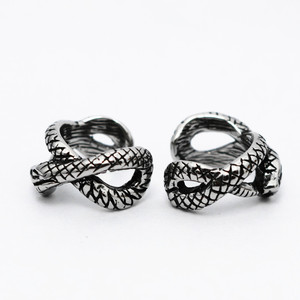 yunnique Snake <b>Cuff</b> <b>Earrings</b> 316 Stainless Steel Animal Theme Fashion Jewelry for Women and Men - Product Image 4