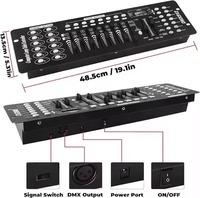 Console de contrôle d'éclairage de scène Shiyi Mini Operator DMX192/DMX512 500W 110V AA à piles, pour intérieur/extérieur